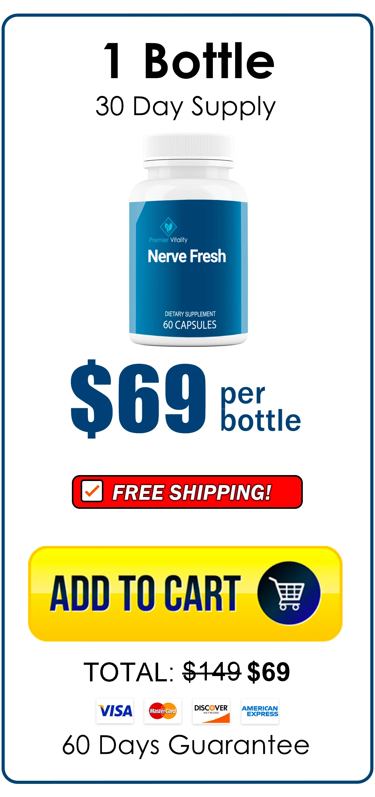 Nu Nerve™ 1 bottle pricing